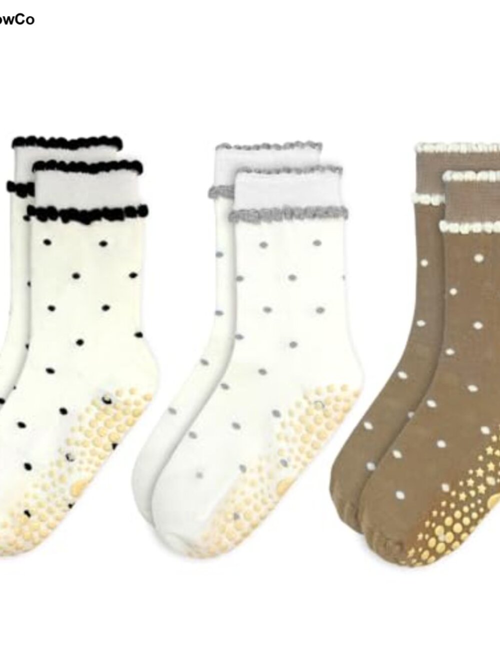 3 Pairs Pilates Grip Ankle Socks Cotton Non Slip Yoga Barre